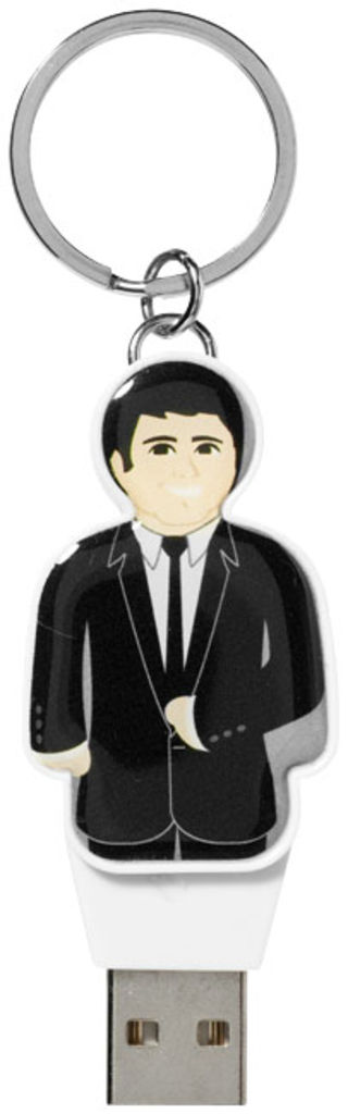 Флешка 8GB, цвет белый, сплошной черный - 1Z33771F-8GB- Фото №8 Флешка 8GB, цвет белый, сплошной черный - 1Z33771F-8GB- Фото №8