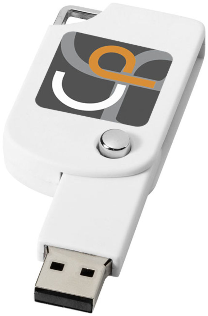 Флешка 4GB, цвет белый - 1Z46001D-4GB- Фото №4
