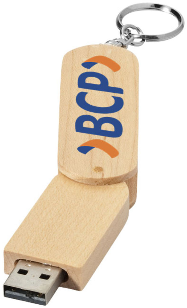 Флешка 32GB, цвет дерево - 1Z31160D-32GB- Фото №2