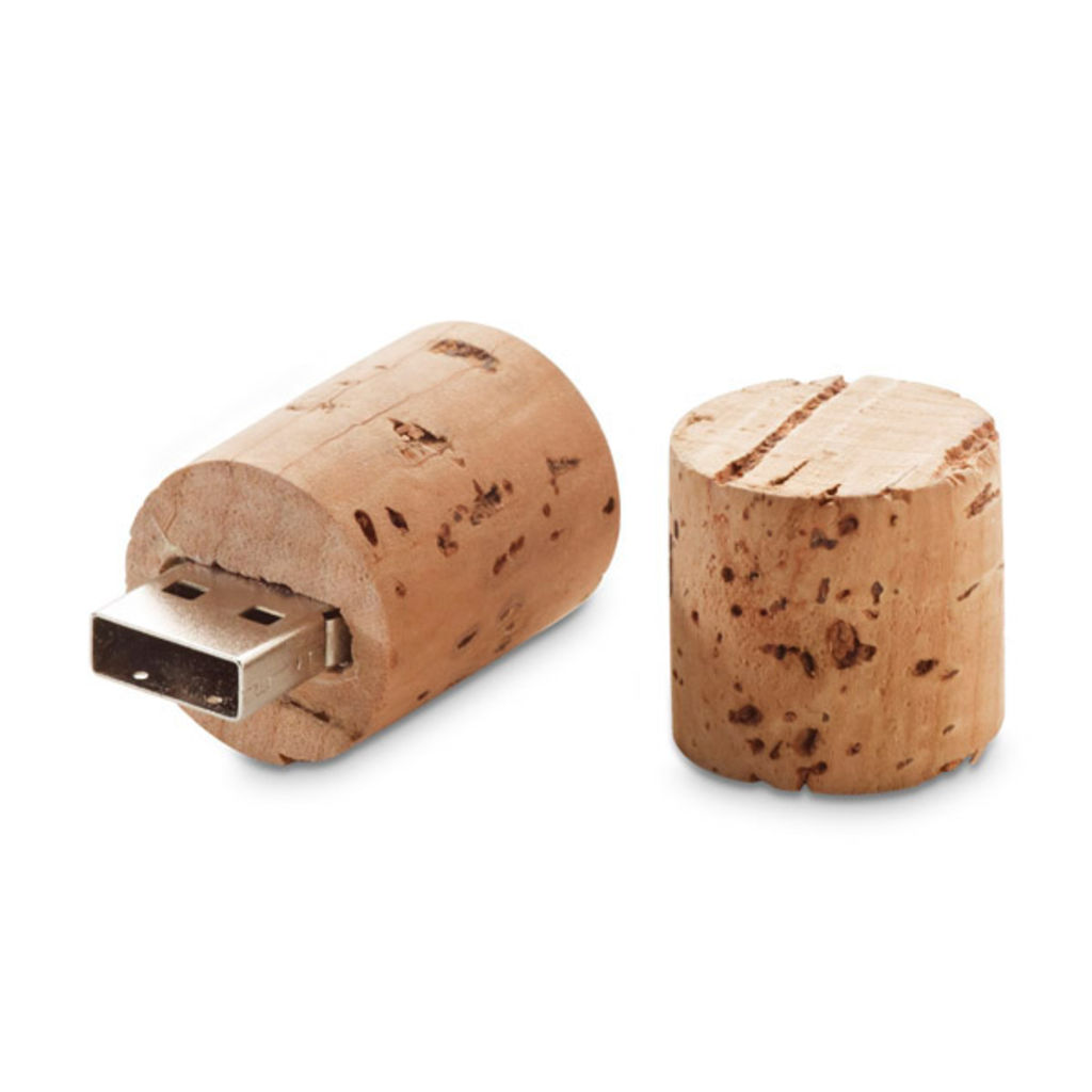 Флешка из пробкового дерева 16GB, цвет натуральный - 97689.60-16GB- Фото №3