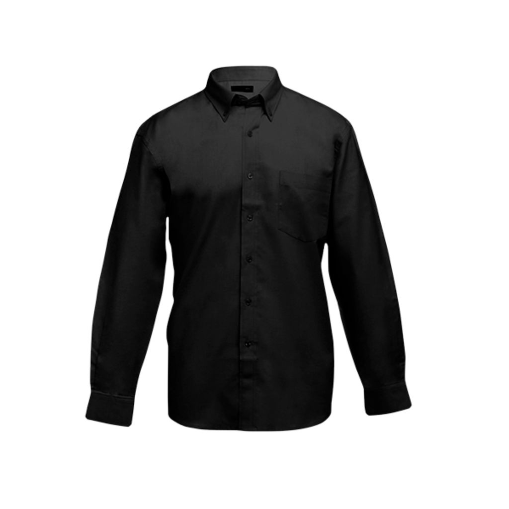TOKYO. Мужская рубашка oxford, цвет черный  размер XXL