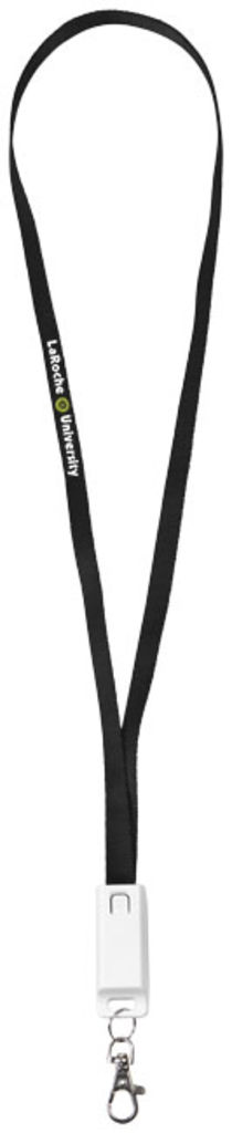 Кабель для зарядки Trace, цвет сплошной черный - 12396900- Фото №8