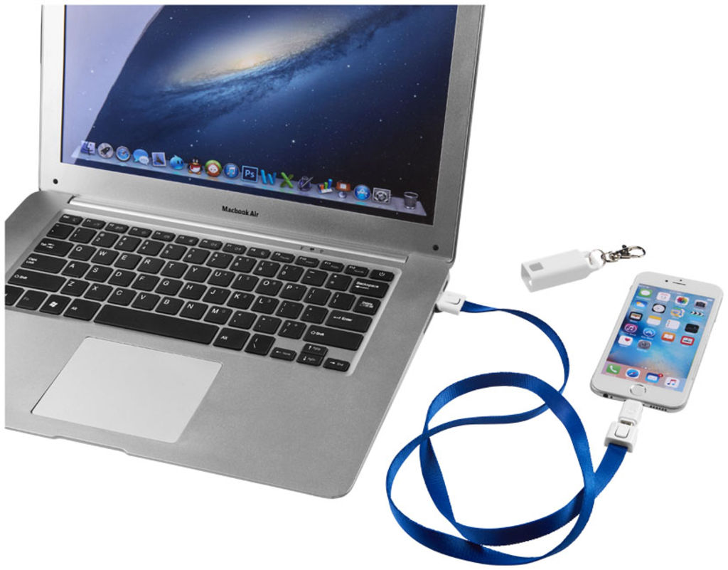 Кабель для зарядки Trace, цвет ярко-синий - 12396902- Фото №11 Кабель для зарядки Trace, цвет ярко-синий - 12396902- Фото №11