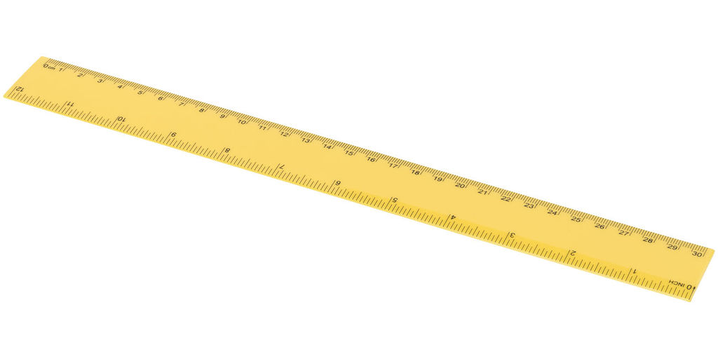 Лінійка Ruly 30 см, колір жовтий