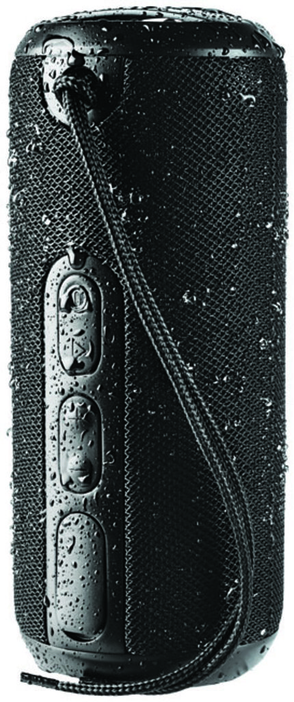 Колонка  Rugged Fabric  Вluetooth, колір суцільний чорний