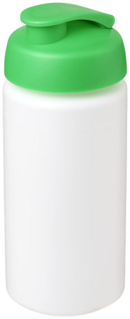 Бутылка спортивная Baseline Plus grip , цвет белый, зеленый