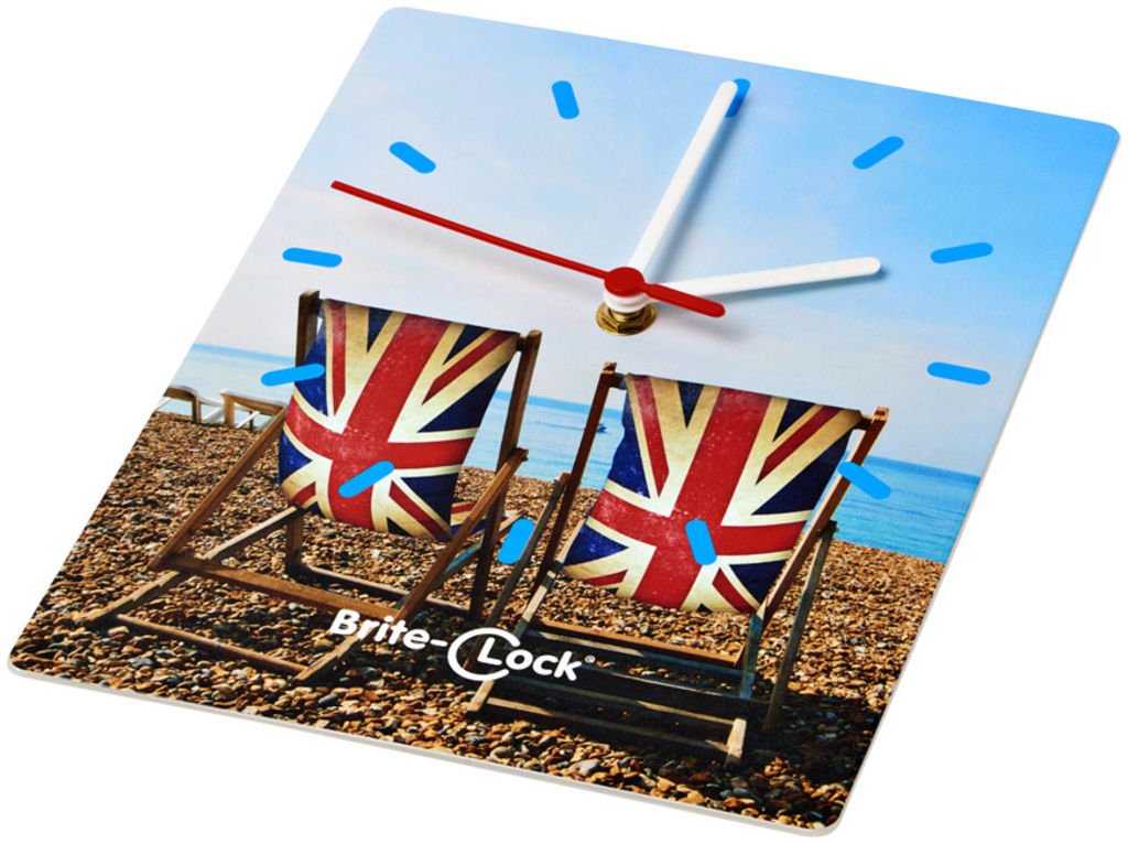 Годинник настінний Brite-Clock , колір білий