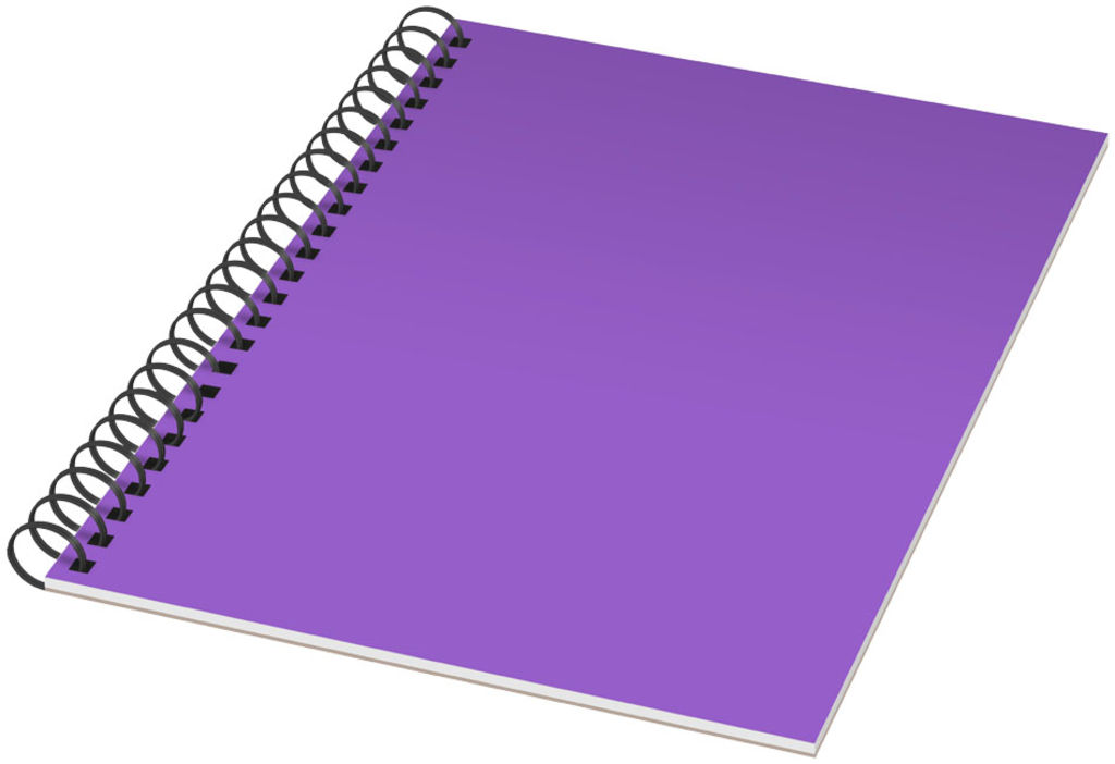 Блокнот Rothko  А4, цвет пурпурный, сплошной черный