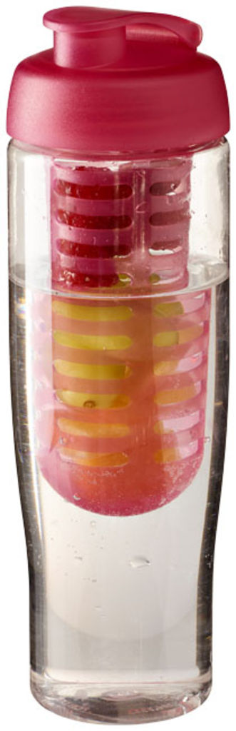 Пляшка спортивна H2O Tempo , колір прозорий, рожевий