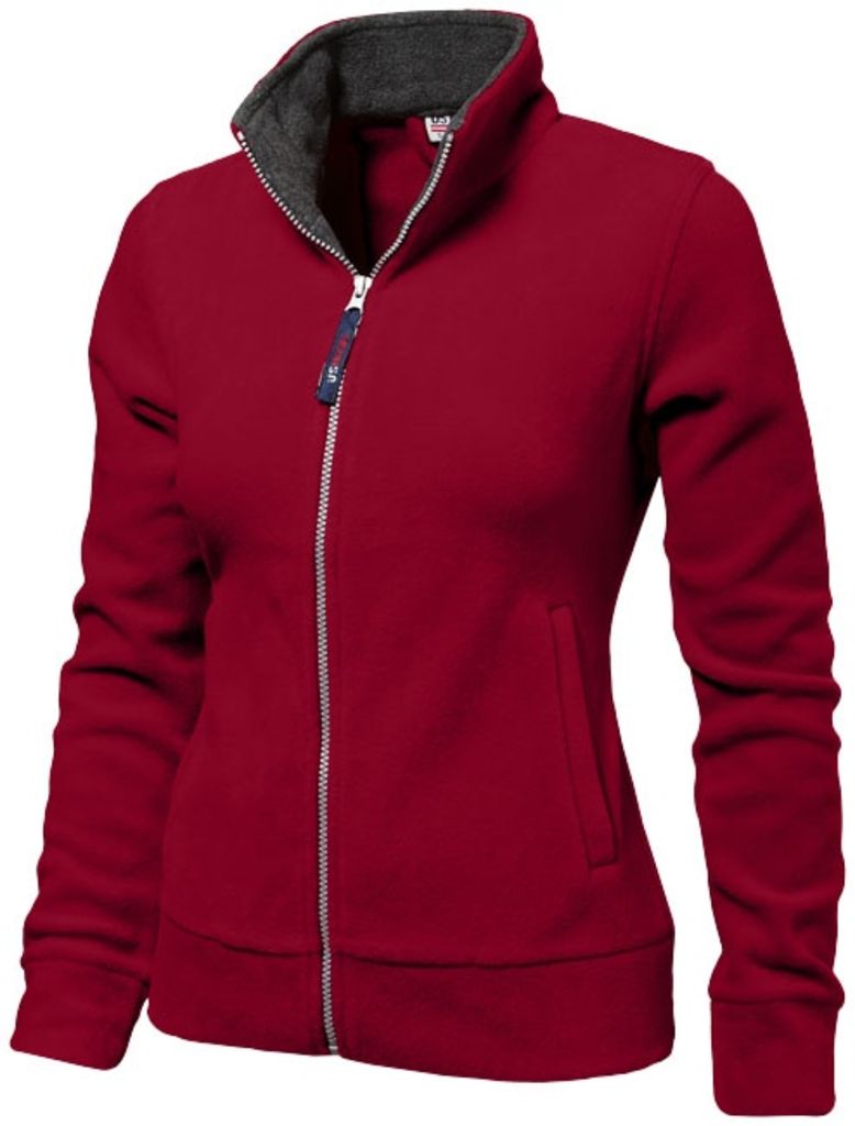 Куртка флисовая Nashville женская, цвет красный с пепельным  размер S-XXL