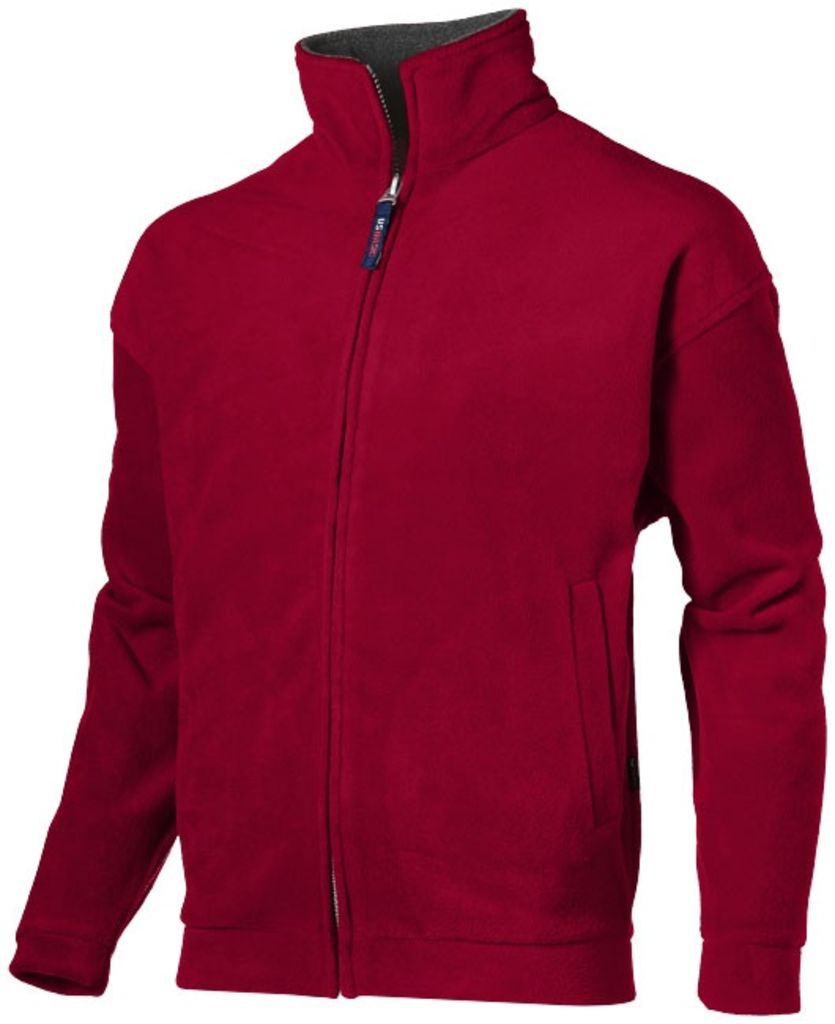 Куртка флісова Nashville чоловіча, колір червоний з сірим  розмір S-XXXXL