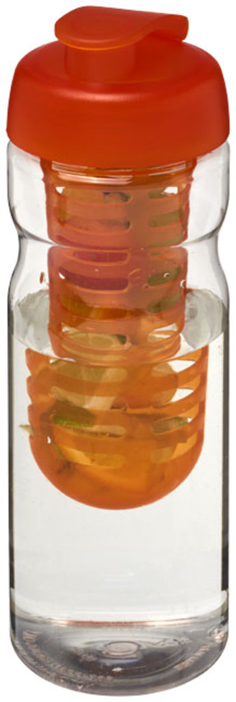 Бутылка спортивная H2O Base , цвет прозрачный, оранжевый