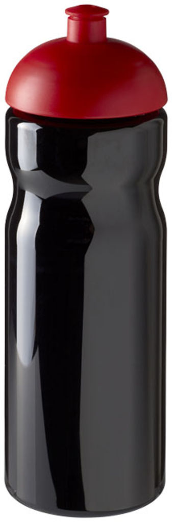 Пляшка спортивна H2O Base , колір суцільний чорний, червоний