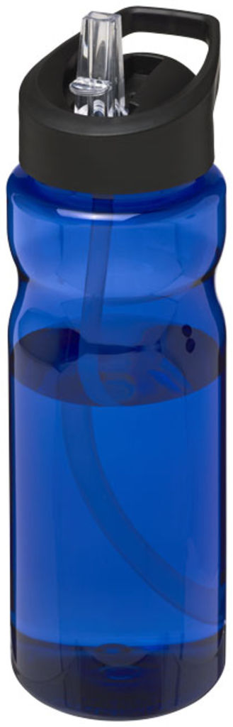 Пляшка спортивна H2O Base , колір синій, суцільний чорний