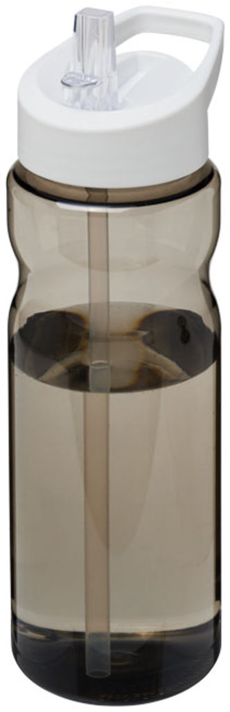 Пляшка спортивна H2O Base , колір темно-сірий, білий