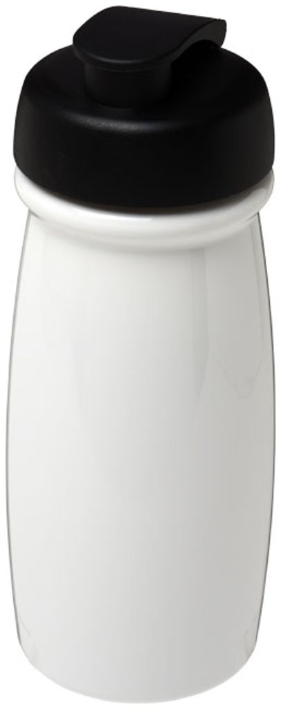 Бутылка спортивная H2O Pulse , цвет белый, сплошной черный
