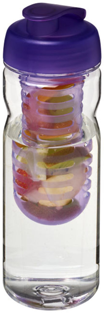 Пляшка спортивна H2O Base , колір прозорий, пурпурний