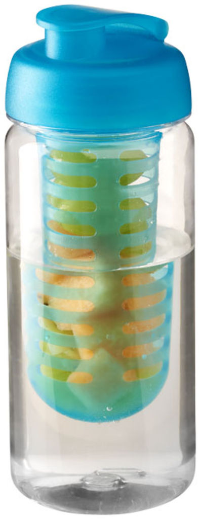 Пляшка спортивна H2O Octave , колір прозорий, колір морської хвилі