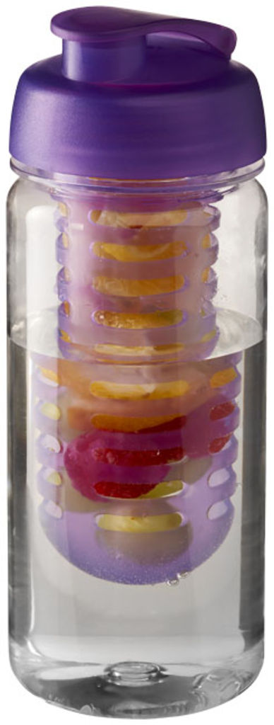 Пляшка спортивна H2O Octave , колір прозорий, пурпурний