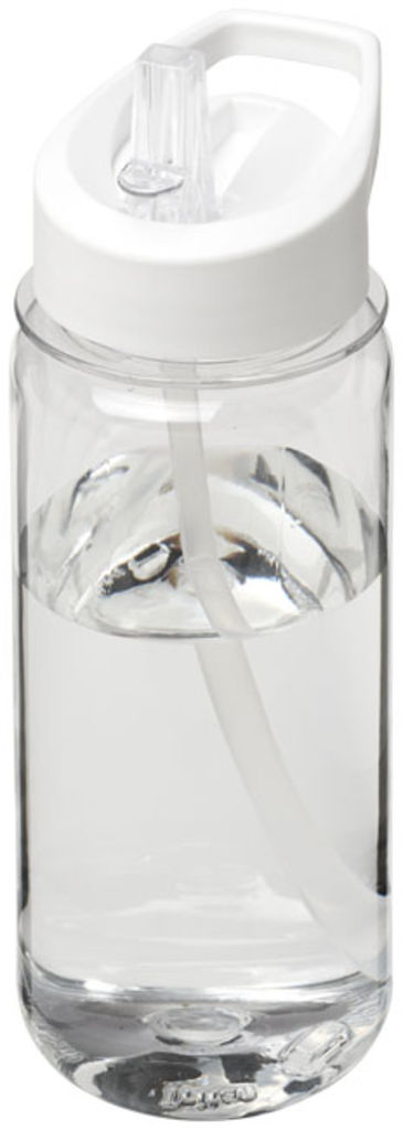 Пляшка спортивна H2O Octave , колір прозорий, білий