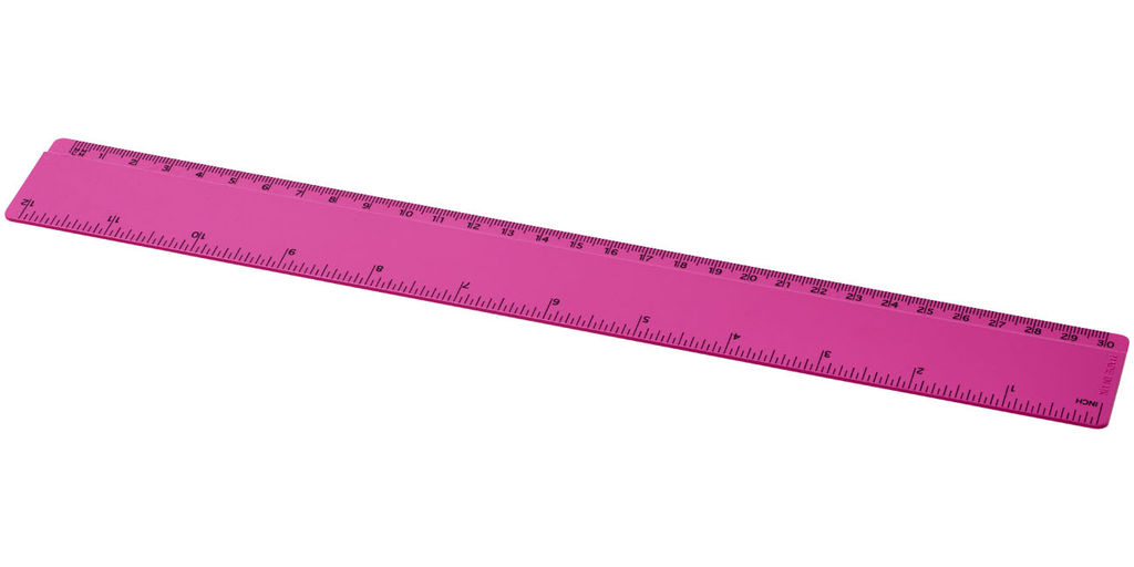 Лінійка Renzo  30 см, колір рожевий