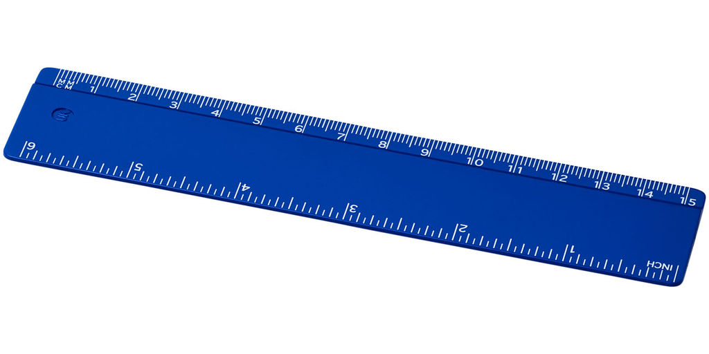 Лінійка Renzo  15 см, колір синій