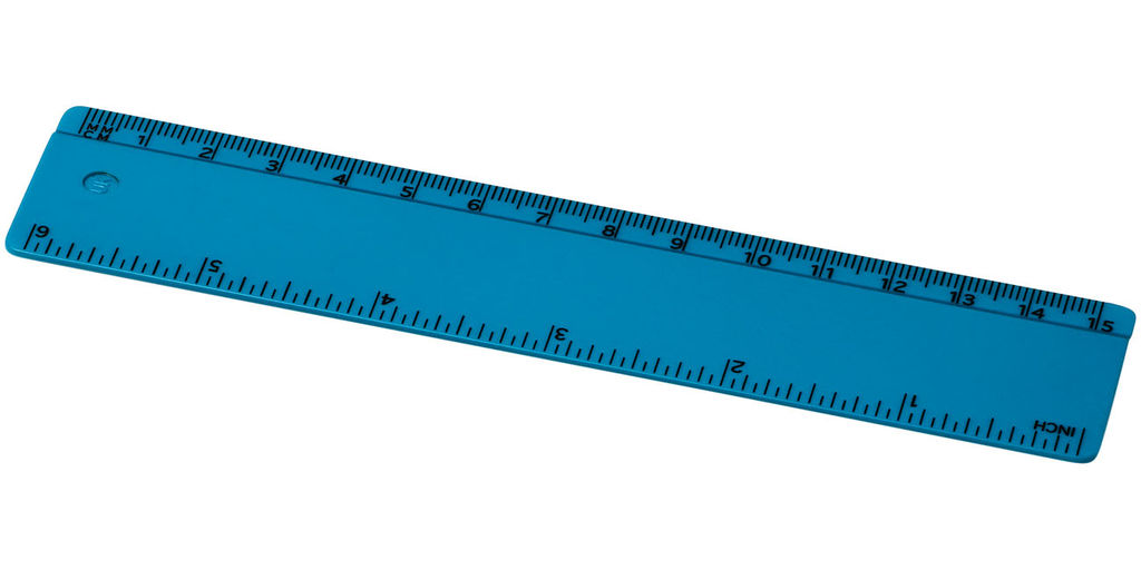 Лінійка Renzo  15 см, колір аква