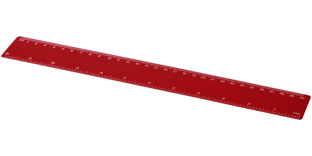 Лінійка Rothko  30 см, колір червоний