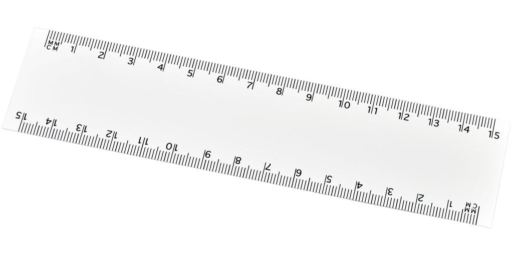 Лінійка гнучка Arc  15 см, колір білий