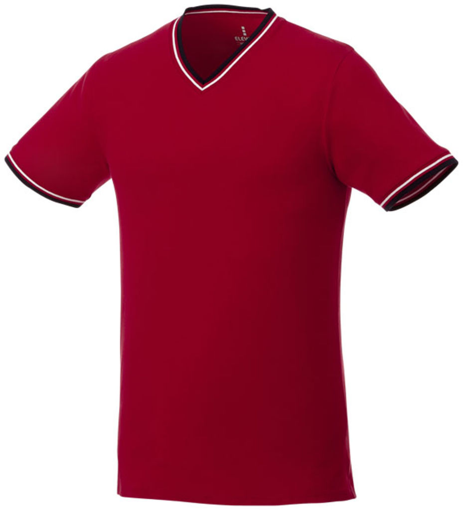 Футболка Elbert чоловіча з коротким рукавом та кишенькою, колір червоний, темно-синій, білий  розмір XS