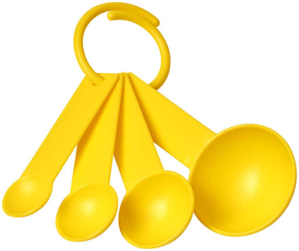Комплект мірних ложок Ness , колір жовтий