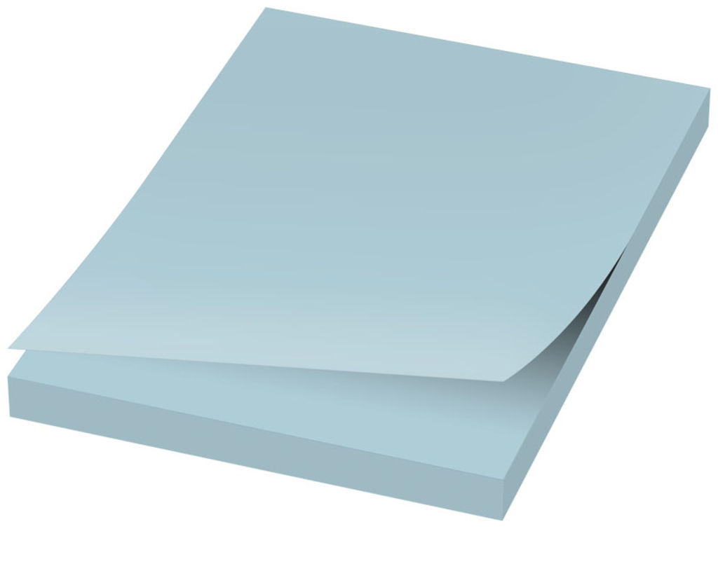 Бумага для заметок Sticky-Mate  75x75, колір світло-синій
