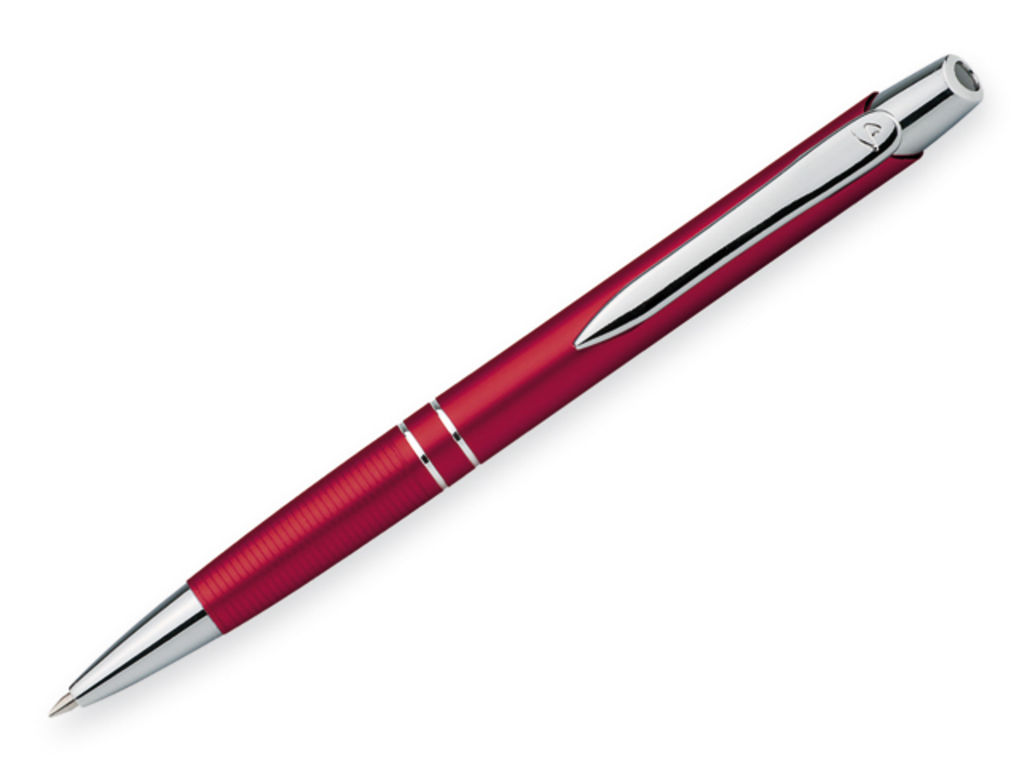 Металлическая шариковая ручка, синие чернила, SANTINI, цвет красный