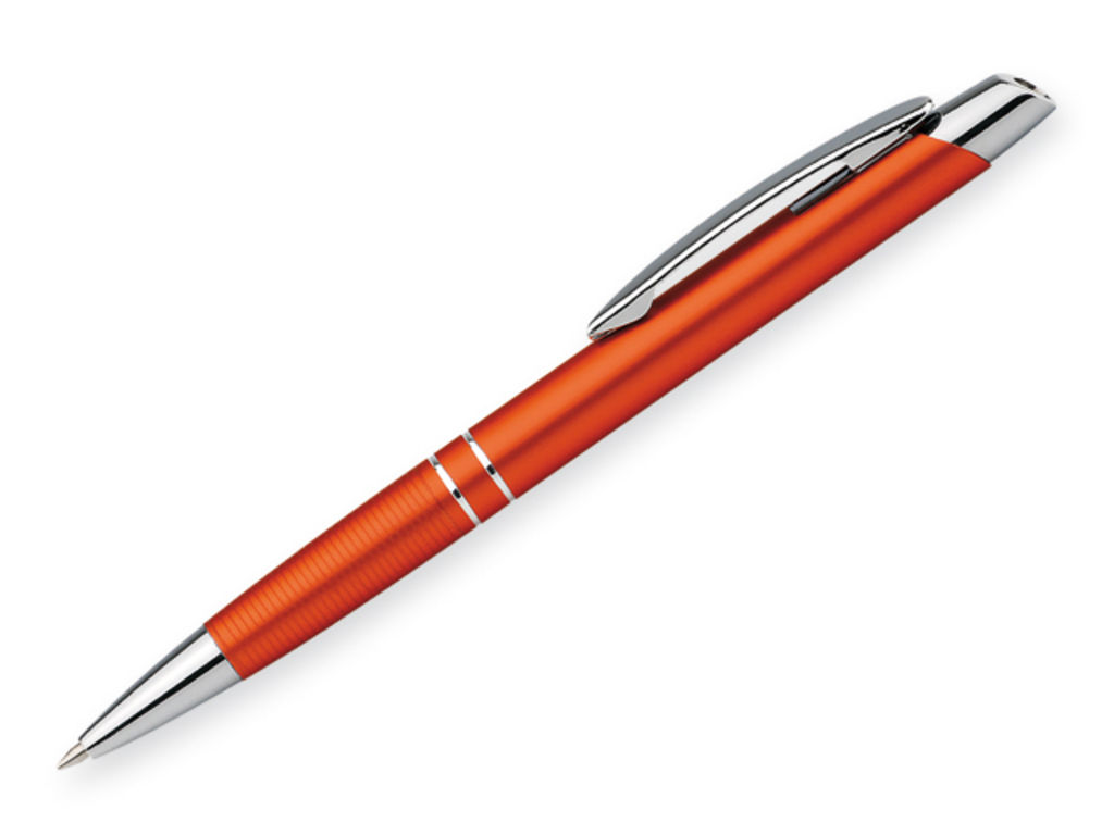 Металева кулькова ручка, сині чорнила, SANTINI, колір помаранчевий