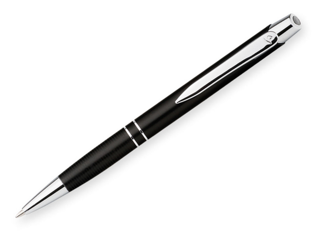 Металлическая шариковая ручка, синие чернила, SANTINI, цвет черный