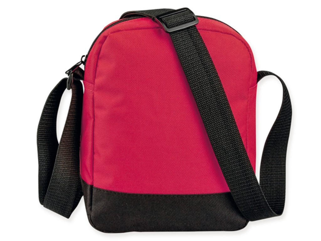 Поліестерова дорожня сумка з плечовим ременем, 600D, колір червоний