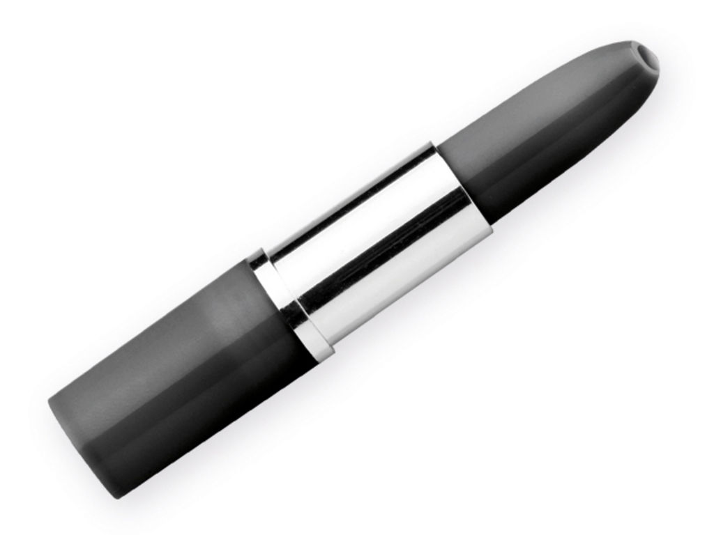 Пластиковая шариковая ручка в форме губной помады, синие чернила, цвет черный