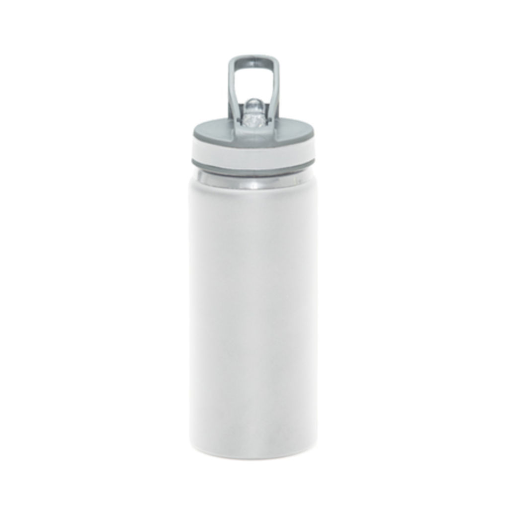 TRIATHLON Мульти-спортивна алюмінієва пляшка об´ємом 600 мл, колір білий  розмір UNICA