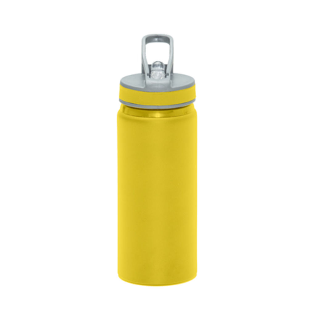 TRIATHLON Мульти-спортивная алюминиевая бутылка объемом 600 мл, цвет желтый  размер UNICA