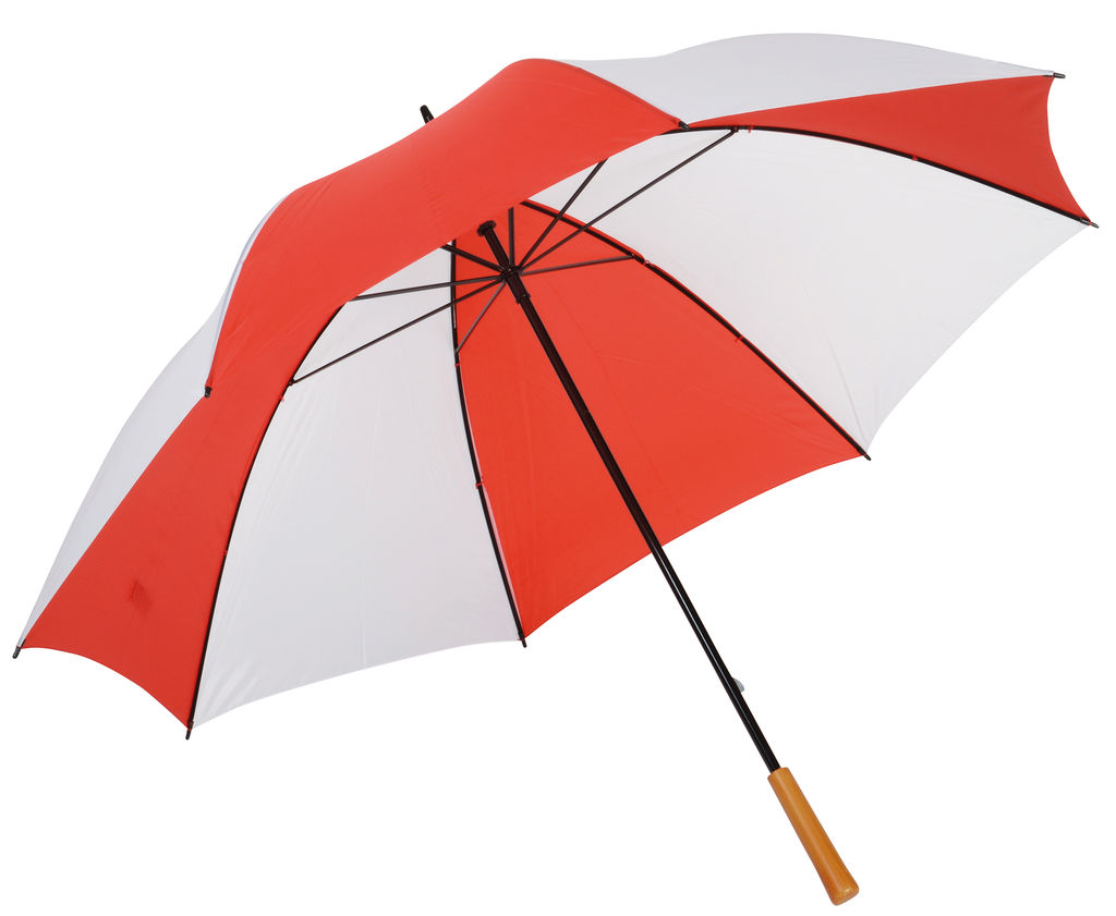 Зонт-трость RAINDROPS, цвет красный, белый
