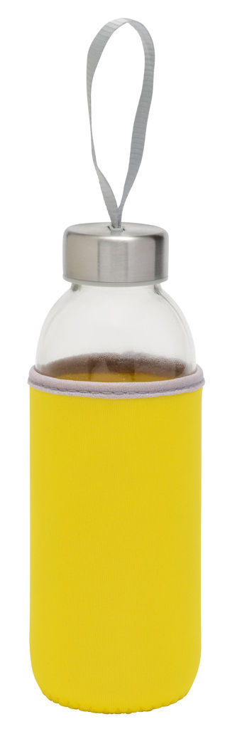 Бутылка стеклянная  TAKE WELL, цвет прозрачный, жёлтый