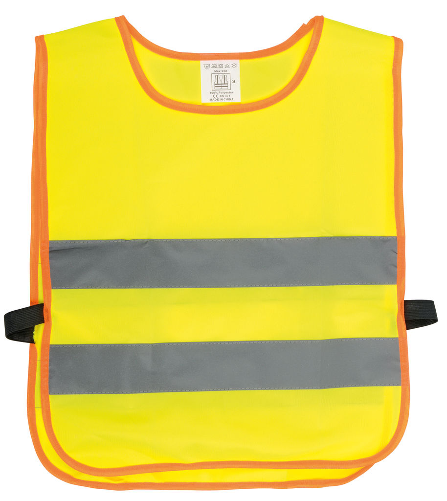 Жилет безпеки дитячий Мini HERO, колір жовтий, сірий, помаранчевий