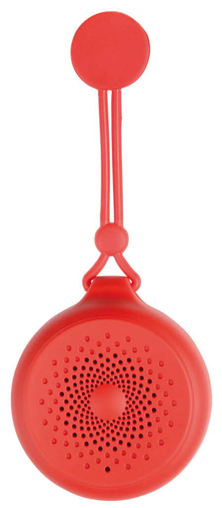 Колонка Bluetooth SHOWER POWER, цвет красный
