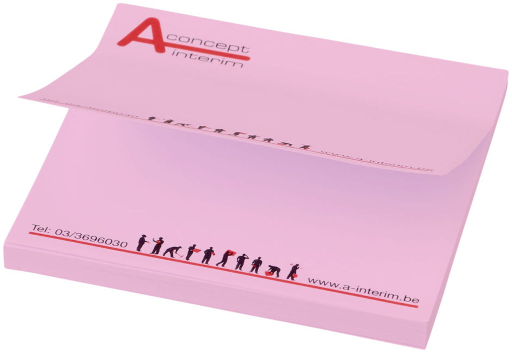 Бумага для заметок Sticky-Mate  75x75, колір світло-рожевий