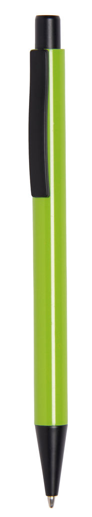 Ручка шариковая алюминиевая QUEBEC, цвет яблочно-зелёный