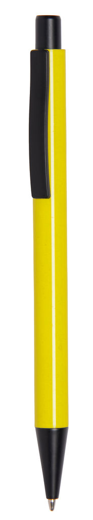 Ручка шариковая алюминиевая QUEBEC, цвет жёлтый