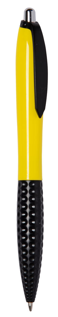 Ручка кулькова JUMP, колір жовтий, чорний