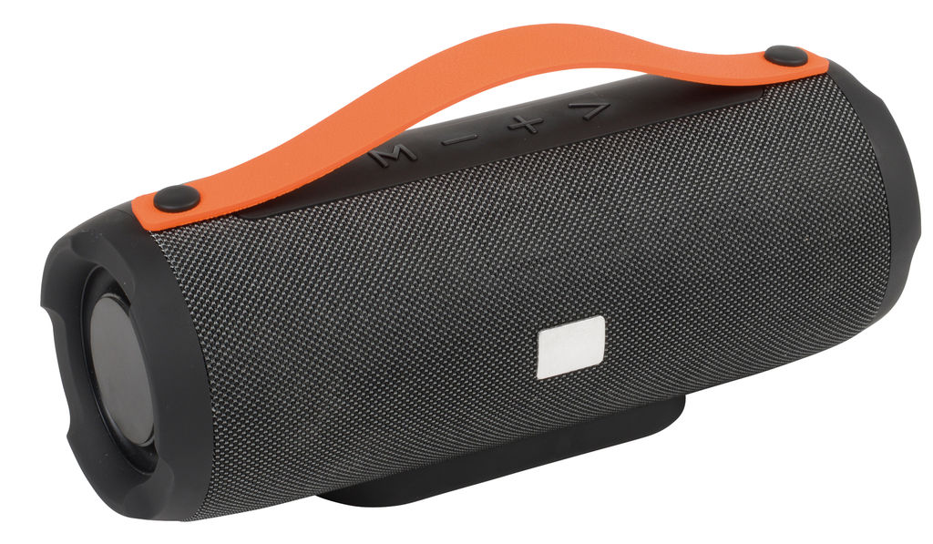 Колонка Bluetooth MEGA BOOM, колір чорний, помаранчевий