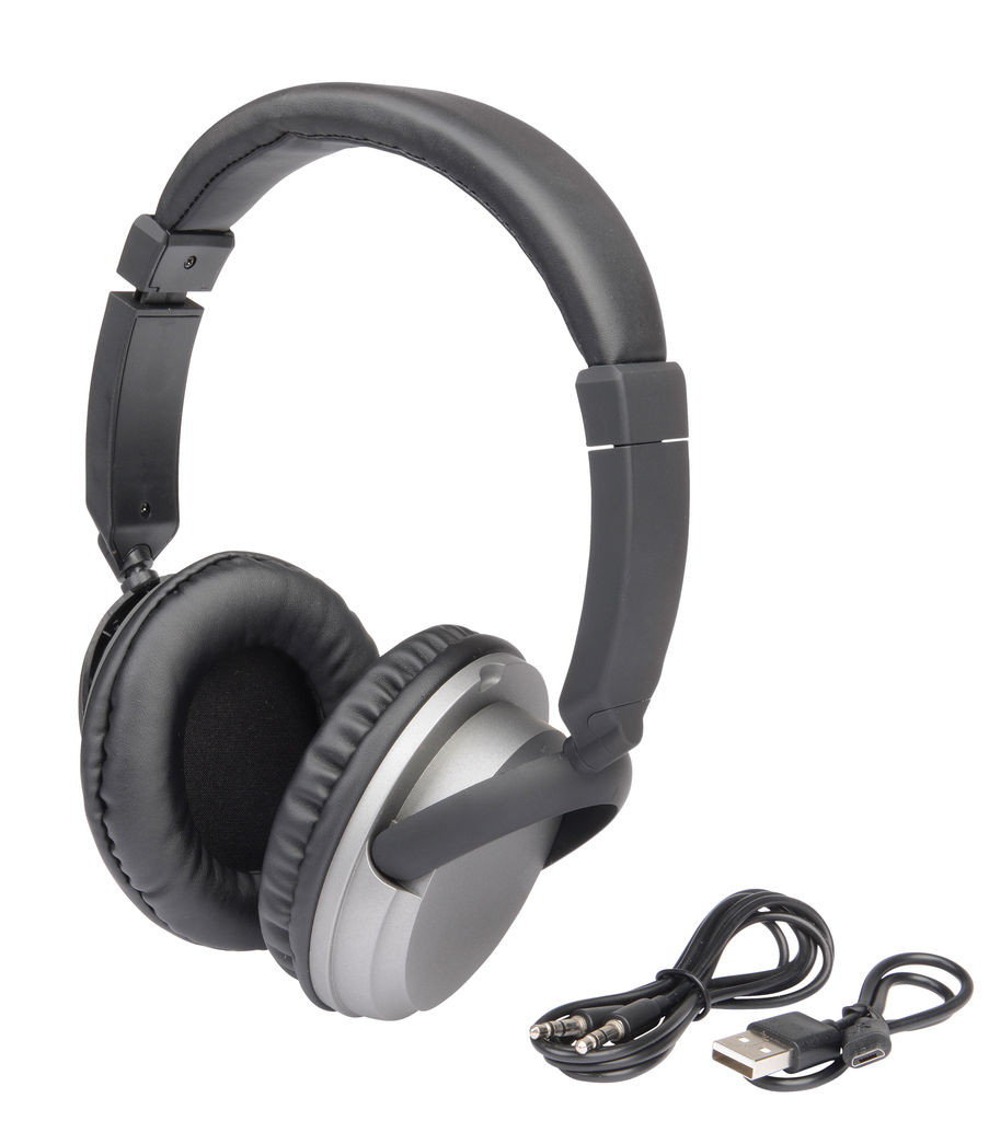 Навушники Bluetooth COMFY, колір сріблястий, чорний