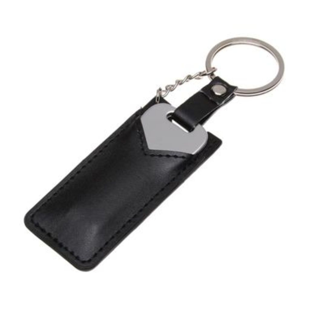 USB флешка на 8 Gb, металлическая, в форме ключа,в кожаном чехле